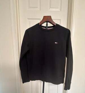 Unisex Tommy Jeans Black Crewneck Sweatshirt Size S